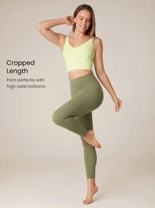 GLOWMODE FeatherFit™ U Back Cropped Active Tank Top Low Impact Yoga Daily