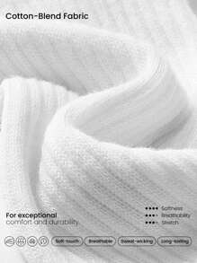 GLOWMODE GLOWMODE 3 Pairs Just Relax Ribbed Tube Socks Gym