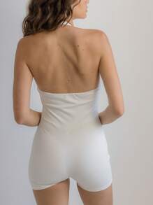 Aralina Leisurewear White Halter Neck Jumpsuit - White - View 2