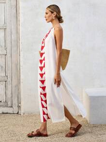 SHEIN VCAY 女士休闲长裙，简约时尚，适合日常穿着 - 彩色 - 查看 5