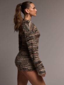 MUSERA Textured Fitted Playsuit Casual Summer Vacation  Evening - Multicolor - View 2