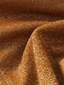 SHEIN X Sofía Suescun SHEIN Swim Women's Solid Color Side Tie Bikini Bottom, Springbreak Summer Festival Boho - Rust Brown - View 6