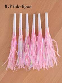 24pcs Party Blowers, Noise Makers Glitter Metallic Fringed Party Horns For Birthday Blow Horns Graduation Sporting Party Favors Supplies, Halloween Decor, Back To School, Supplies School, School Stuff