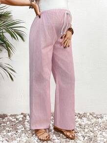 SHEIN Stylish Casual Maternity Pants For Daily Wear - Baby Pink - View 6