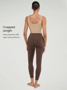 GLOWMODE FeatherFit™ U Back Cropped Active Tank Top Low Impact Yoga Daily