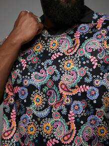 Manfinity VCAY 大码男士宽松街头风针织短袖 Polo 衫 - 彩色 - 查看 2