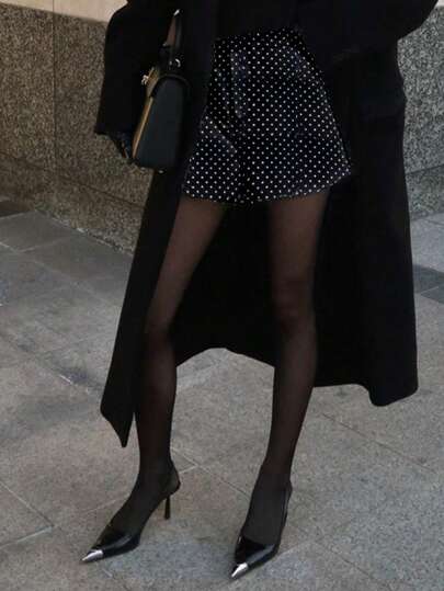 DAZY 女士高腰亮片短裤，简约休闲时尚日常穿着