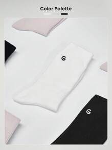 GLOWMODE GLOWMODE 3 Pairs Just Relax Ribbed Tube Socks Gym