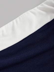 SHEIN Teen Girl Knit Colorblock Casual Ruched Camisole Top