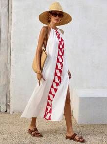 SHEIN VCAY 女士休闲长裙，简约时尚，适合日常穿着 - 彩色 - 查看 6