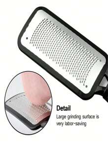 Stainless Steel Foot Scrubber Foot File Black,Bag,Organizer,Storage