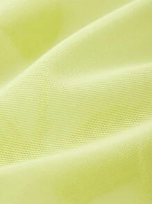 LUVLETTE Mid-Rise Green Embroidery Floral Basic Lace Comfortable Breathable Underwear Briefs-Sexy Lingerie - Mint Green - View 6