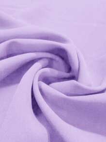 SHEIN 少女印花长款连衣裙 - 淡紫色 - 查看 7