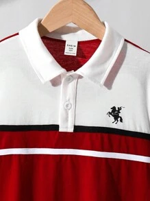 Tween 男孩简约时尚休闲短袖 Polo 衫，适合日常穿着短裤夏季上衣夏季连衣裙夏季上衣裤子白色上衣