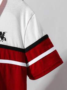 Tween 男孩简约时尚休闲短袖 Polo 衫，适合日常穿着短裤夏季上衣夏季连衣裙夏季上衣裤子白色上衣