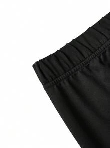 SHEIN LUNE 2pcs Plus Size Short Sleeve T-Shirt And Pants Set, Minimalist Fashion Casual Daily Wear