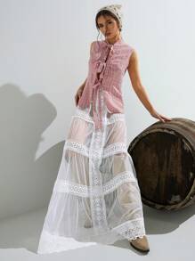 Athîral Women's Simple Fashion Casual Everyday Skirt,Western Wear Women - White - View 3