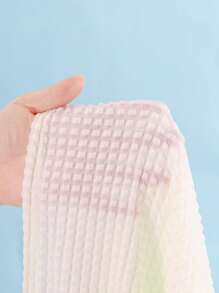 Swim EVENT 3 件套女士夏季假日休闲性感纹理面料抹胸比基尼套装 - 米色 - 查看 6