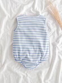 Vintaside Kids Pelele de bebé niño de tela de gofre, versión holgada, estilo casual y sencillo, tejido ligero y transpirable