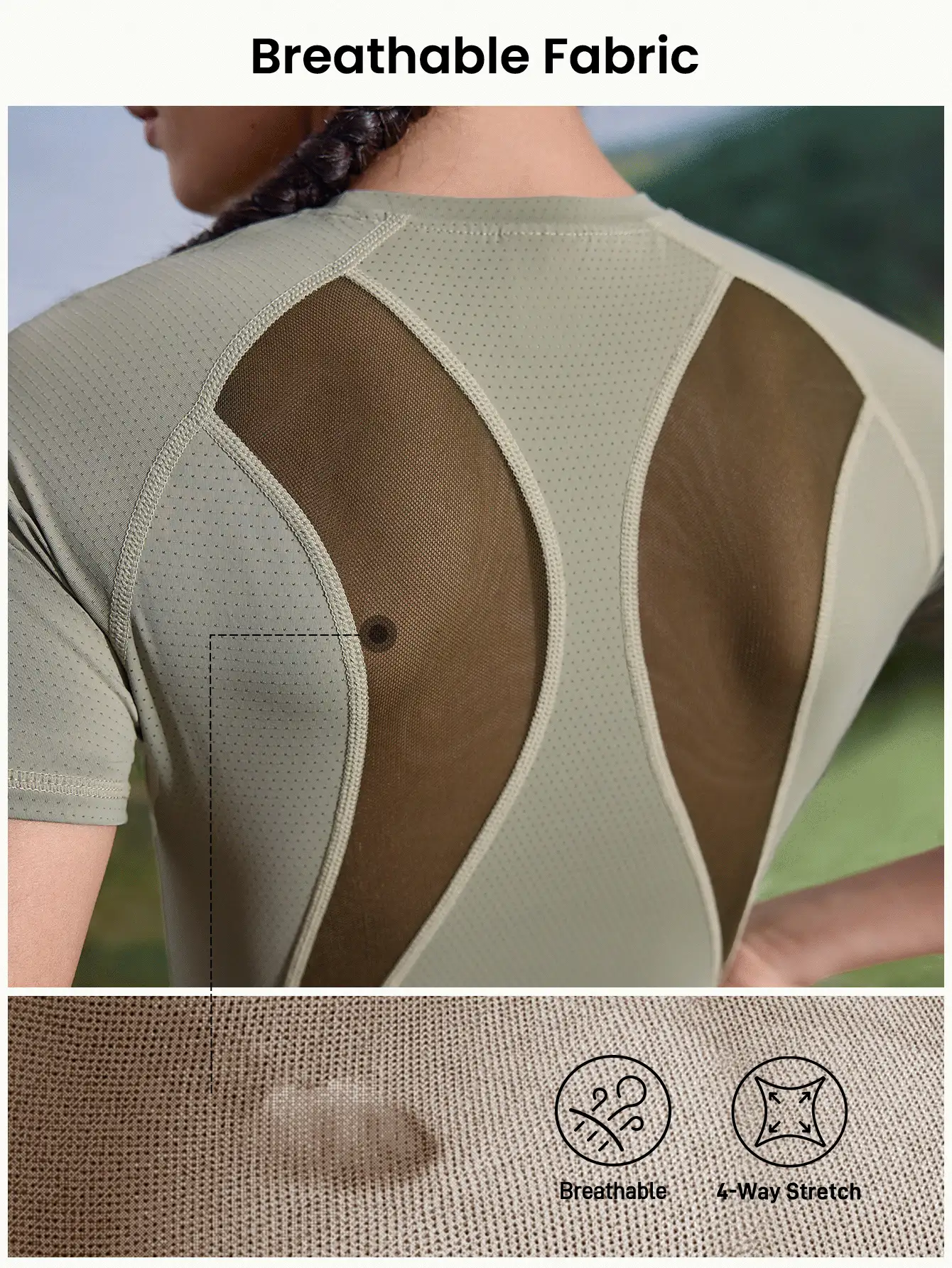 女士户外T恤和上衣，简约时尚休闲日常运动服