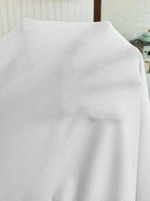 SHEIN Luźna, marszczona, jednokolorowa, dopasowana koszulka ciążowa