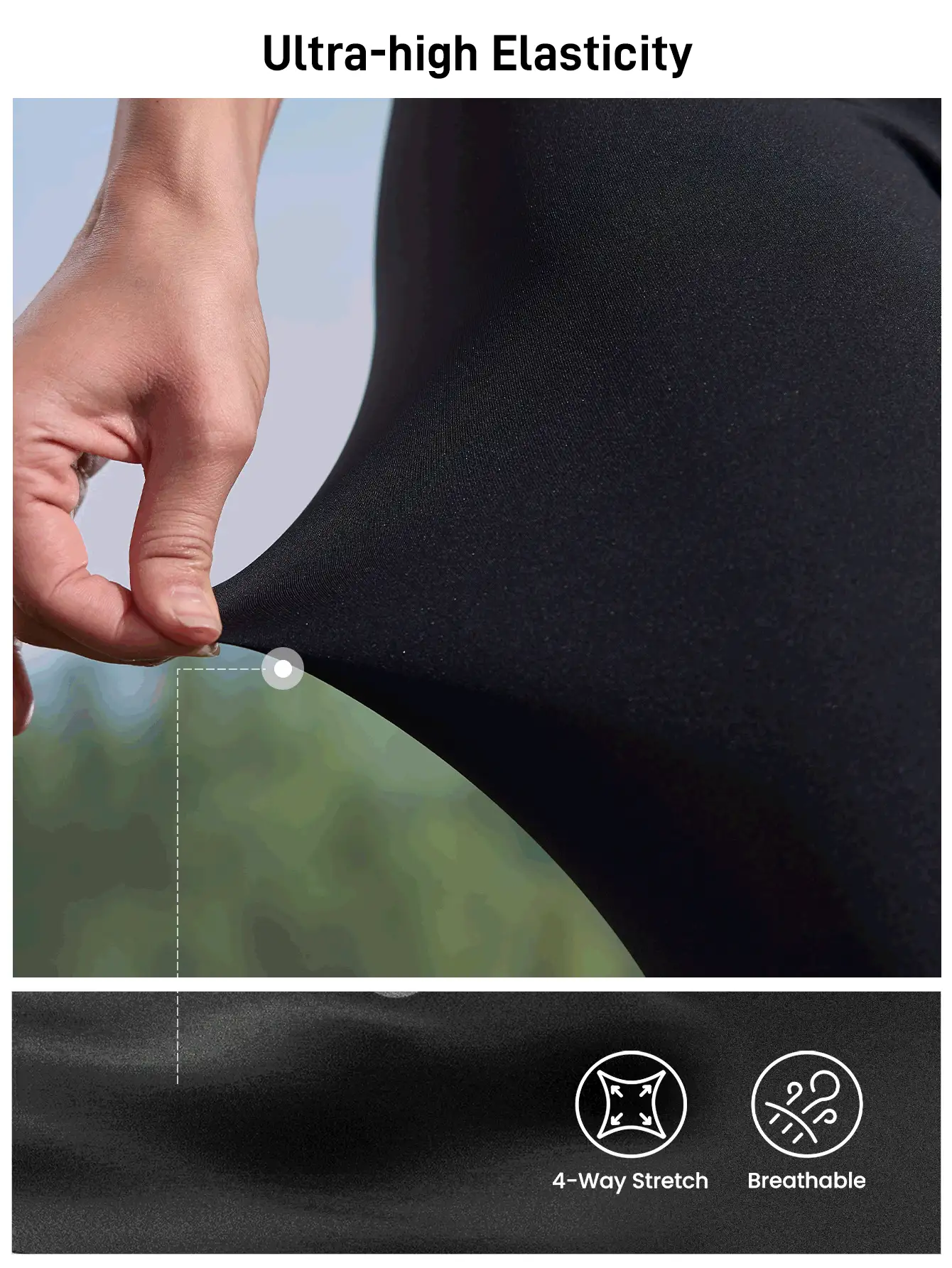 In My Nature 女士户外运动紧身裤，简约时尚，适合日常休闲穿着 - 黑色 - 查看 2