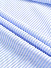 SHEIN Clasi 2025 Women's Sleeveless Striped Fitted Long Dress (Random Flower Pattern) - Baby Blue - View 7