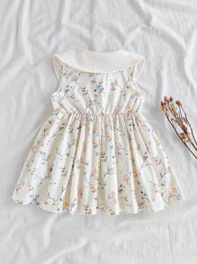 Vintaside Kids 女婴休闲碎花无袖连衣裙