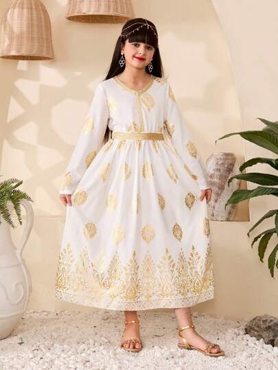 Fashionable And Elegant Luxurious Tween Girls Dress,Holiday,Summer,Travel