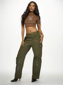 Missguided x Playboy 水钻徽标婴儿短袖 T 恤短款上衣修身 Y2K 时尚休闲俱乐部派对街头服饰个性 T 恤