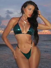 Swim SXY Bikini de estilo separado, minimalista y elegante para uso casual diario en verano