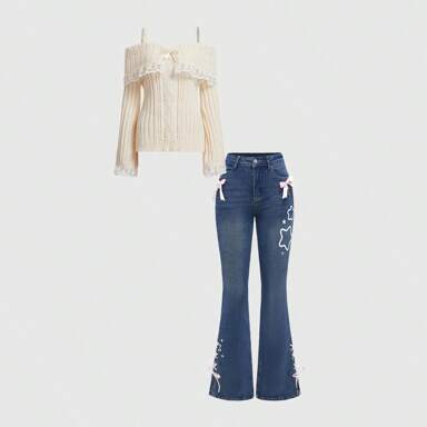 ♡HIME♡ CEINOM Y2k Harajuku Gothic Knitted Pullover Sweater Women