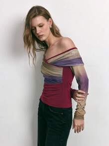 Maija Áo nữ vá màu đỏ mùa xuân mới thanh lịch, hiện đại, thích hợp để đi nghỉ, tiệc tùng ngày lễ, trang phục thường ngày - Nhiều màu - Xem 6