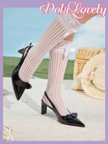 Dola Lovely Women's Pointed Toe Daily Commute High Heel Pumps - Black - View 3