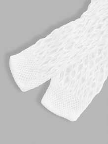 Tất cao đến đầu gối, Đai garter, Phụ kiện đồ lót, Thiết kế đa chức năng tối giản - trắng - Xem 5