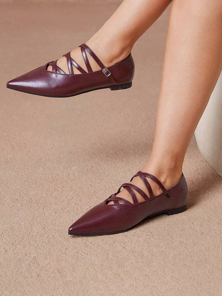 CUCCOO CURVES 2024 Women Pointed Toe Casual Flat Shoes Spring Shoes Spring Break Easter