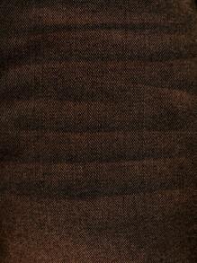 SUMWON WOMEN Classic Wide Leg Oversized Denim Jeans, Vintage Style Brown Washed High Rise Pants, Y2K Fashion Retro Casual Long Trousers Street Style - Brown - View 8