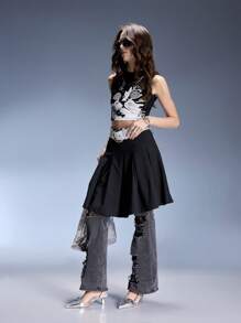 CUCCOO GRLICON Women's Y2K Punk Style High Heel Pumps, Suitable For Motorcycle, Cool Girl, Halloween, Christmas, Party Outfits - Silver - View 8