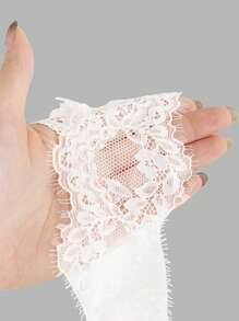Tất cao đến đầu gối, Đai garter, Phụ kiện đồ lót, Thiết kế đa chức năng tối giản - trắng - Xem 4