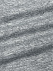 SHEIN Leap Crew 青少年男孩宽松字母图案连帽衫和运动裤两件套 - 彩色 - 查看 6