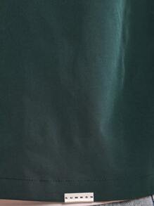 SUMWON Modern Streetwear Statement Boxy Button-Up Shirt With Lifestyle Message Print Oversized Casual Short Sleeve Contemporary Urban Fashion Summer Fall