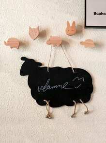 SHEIN 1pc Cute Animal Shaped Wall Hook Home Decor - Brown - View 12