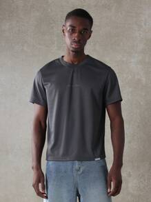 SUMWON Premium Athletic T-Shirt Casual Streetwear Short Sleeve Crew Neck Performance Top Urban Fashion Essential Spring Summer Lightweight Comfortable