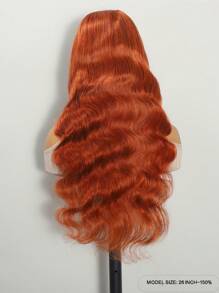 Ginger Orange Lace Front Wigs Human Hair Body Wave Wavy 13x4 Lace Front Ginger Wig Human Hair Transparent Lace Frontal Human Hair Wigs Pre Plucked With Baby Hair