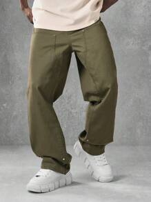 SUMWON Pantalones de trabajo de carpintero con ojal para herramientas, pierna recta, resistentes, para trabajo pesado, para otoño e invierno, para exteriores