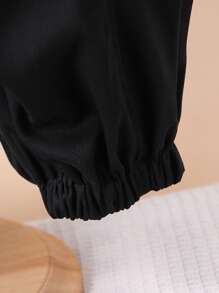 SHEIN Young Boy Plain Minimalist Fashionable Casual Pants, Everyday Wear