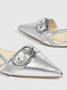 CUCCOO GRLICON Women's Y2K Punk Style High Heel Pumps, Suitable For Motorcycle, Cool Girl, Halloween, Christmas, Party Outfits - Silver - View 9