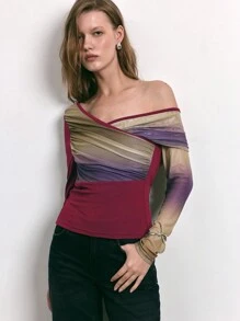 Maija Áo nữ vá màu đỏ mùa xuân mới thanh lịch, hiện đại, thích hợp để đi nghỉ, tiệc tùng ngày lễ, trang phục thường ngày - Nhiều màu - Xem 7