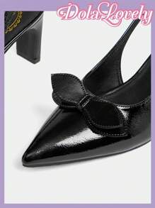 Dola Lovely Women's Pointed Toe Daily Commute High Heel Pumps - Black - View 7