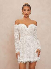 Lumalex Spring Wedding Season Banquet Coming Of Age Ceremony Summer Swimsuit Swimwear Swim Vacation Easter Beach Seaside High-End Women's Mini Dress For Wedding - White - View 7